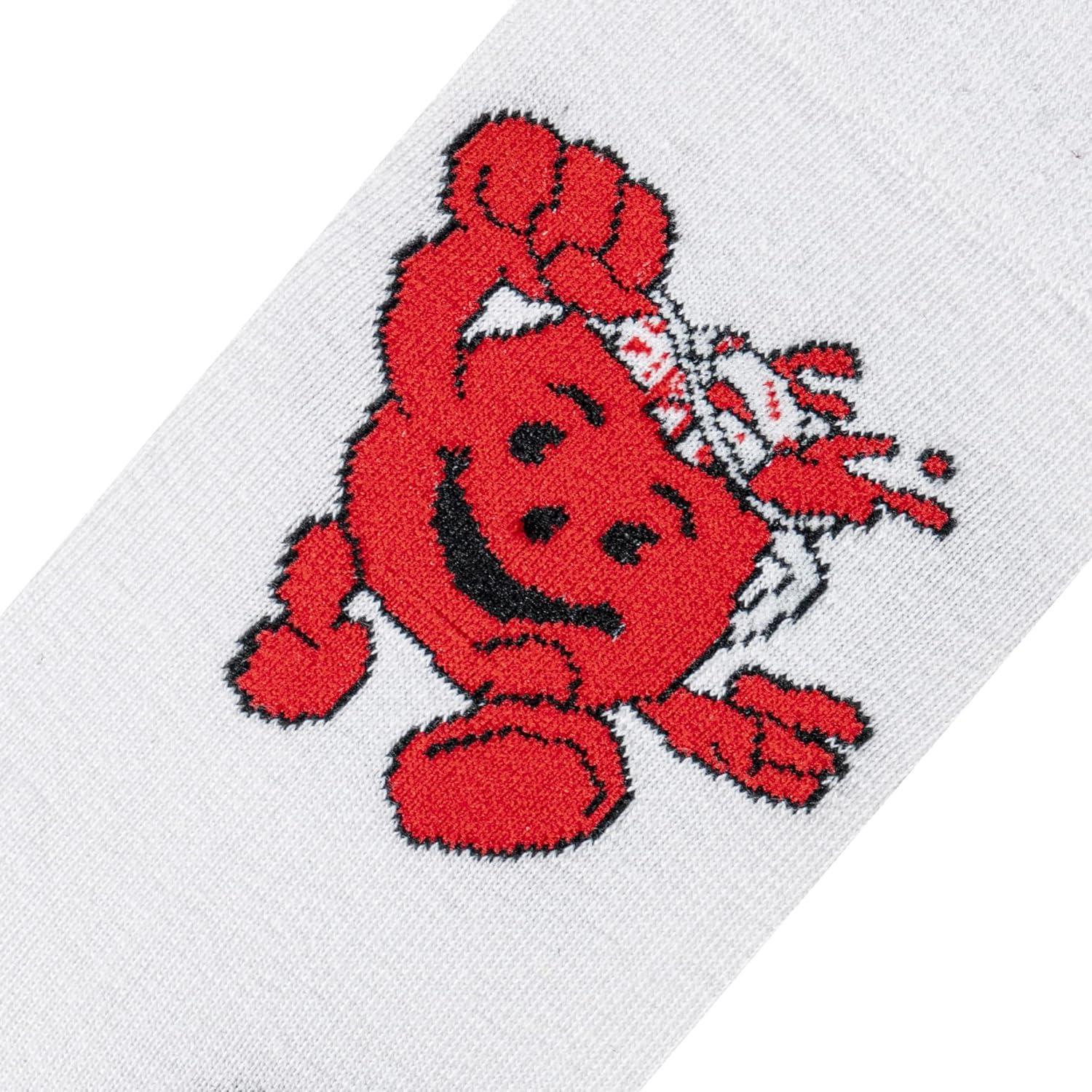 image:imageCrazy Socks Kool Aid Man Fun Print Novelty Crew Socks for Men