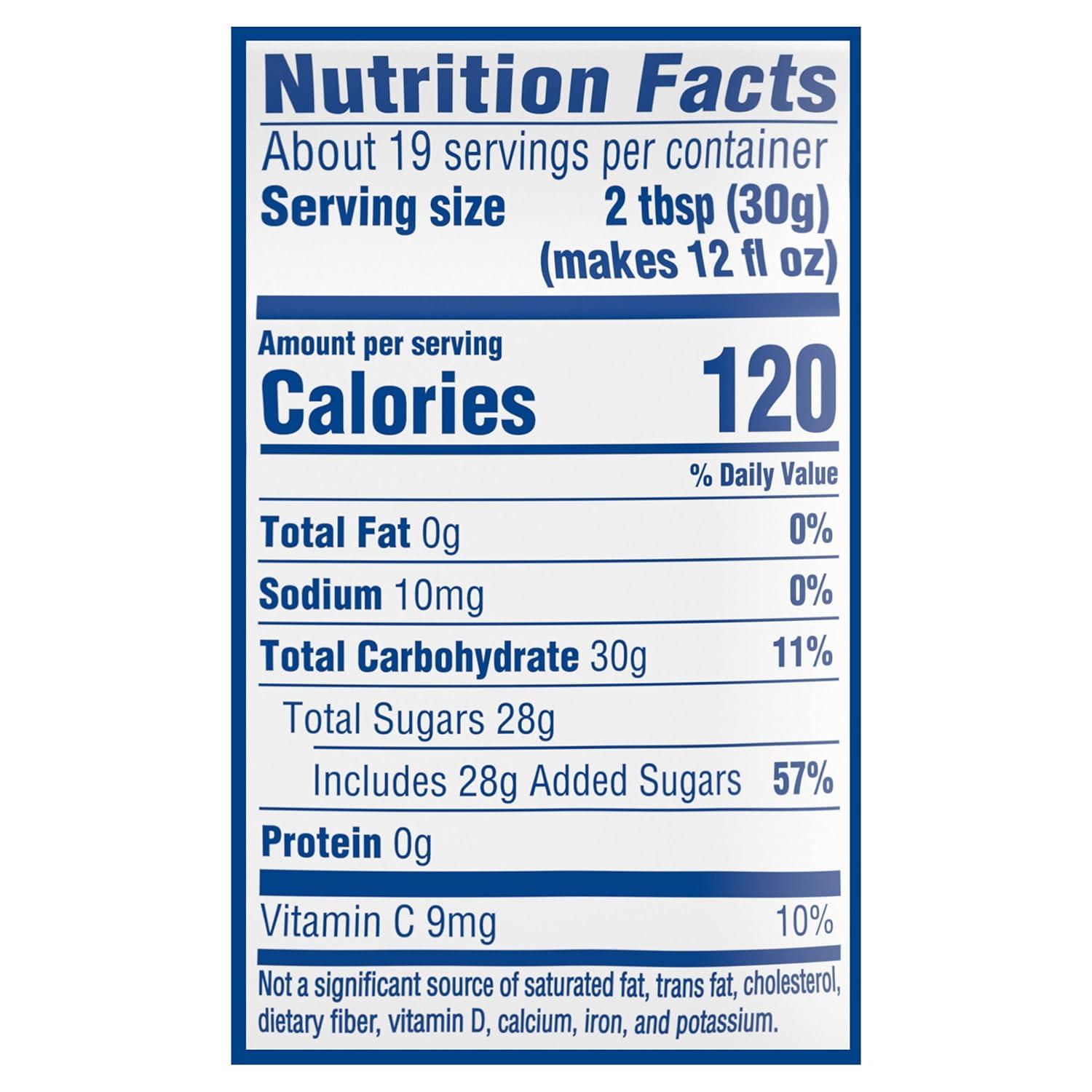 image:imageKoolAid Caffeine Free Cherry Sweetened Powdered Drink Mix 12 Count 19 oz CanistersBlue Raspberry Lemonade