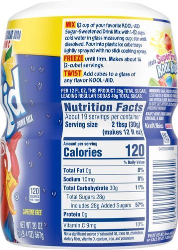 image:imageKoolAid Caffeine Free Cherry Sweetened Powdered Drink Mix 12 Count 19 oz CanistersBlue Raspberry Lemonade