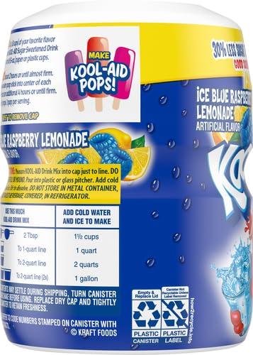 image:imageKoolAid Caffeine Free Cherry Sweetened Powdered Drink Mix 12 Count 19 oz CanistersBlue Raspberry Lemonade