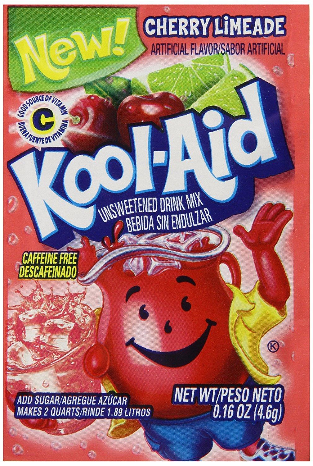 image:imageKoolAid Caffeine Free Cherry Sweetened Powdered Drink Mix 12 Count 19 oz CanistersCherry Limeade