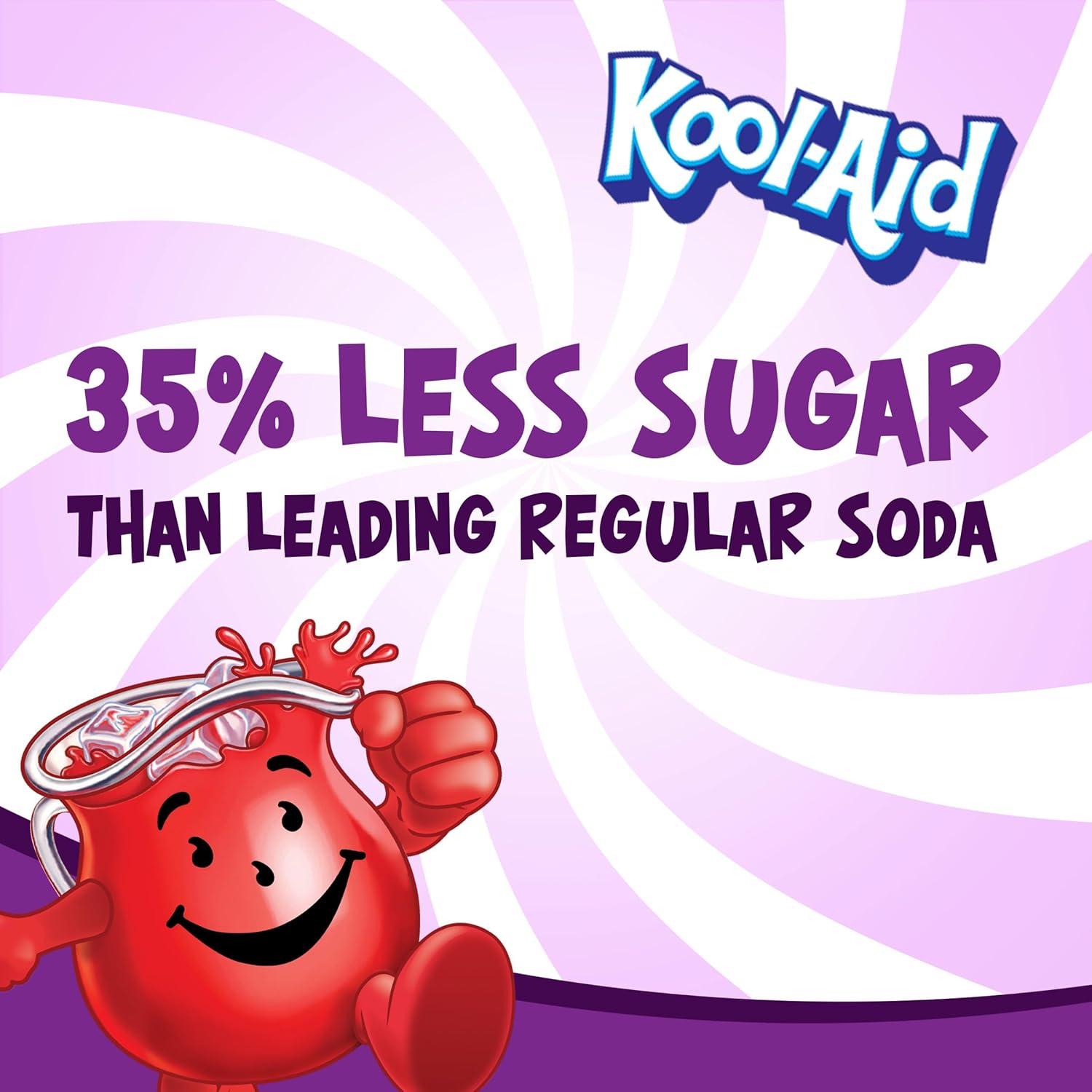 image:imageKoolAid Caffeine Free Cherry Sweetened Powdered Drink Mix 12 Count 19 oz CanistersGrape