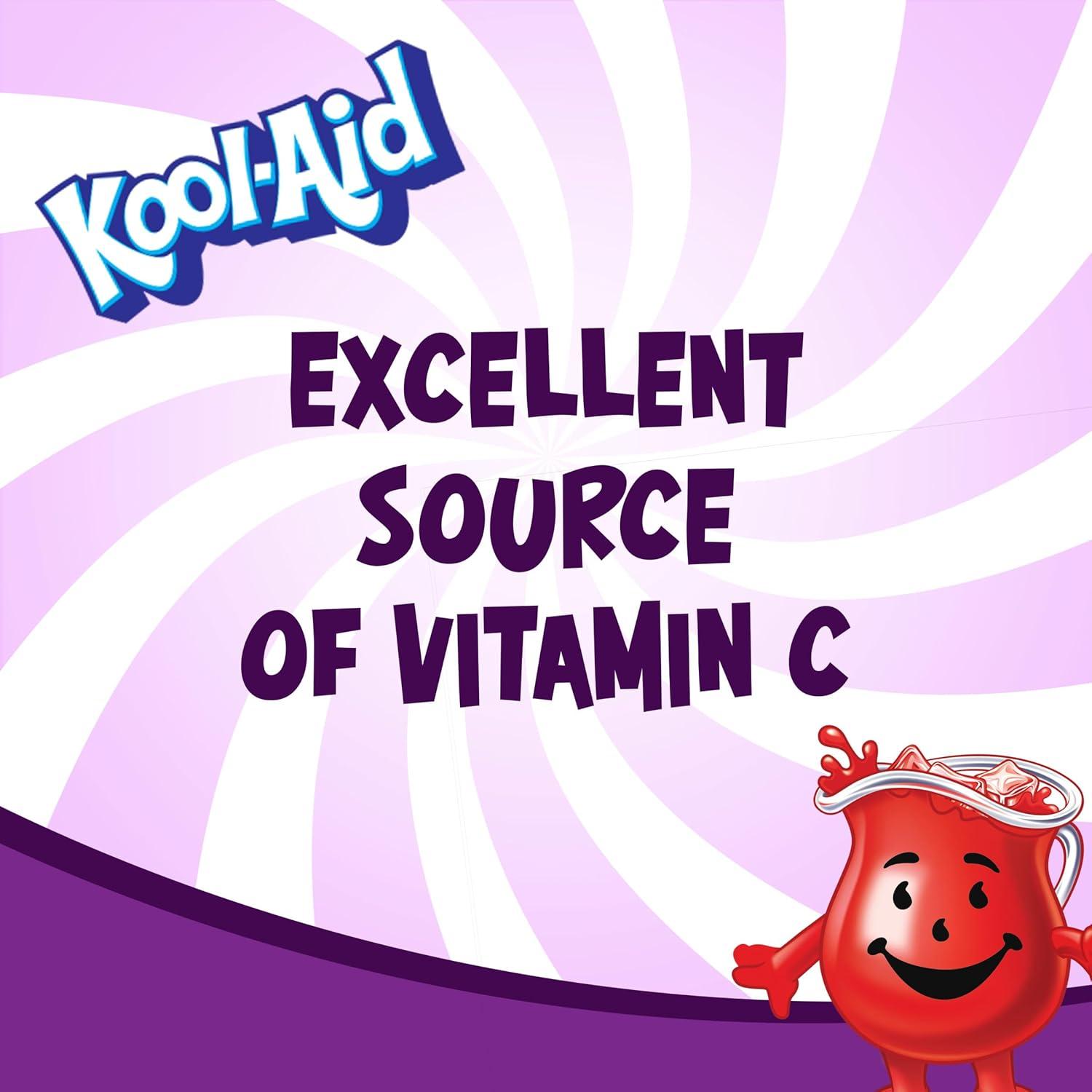 image:imageKoolAid Caffeine Free Cherry Sweetened Powdered Drink Mix 12 Count 19 oz CanistersGrape