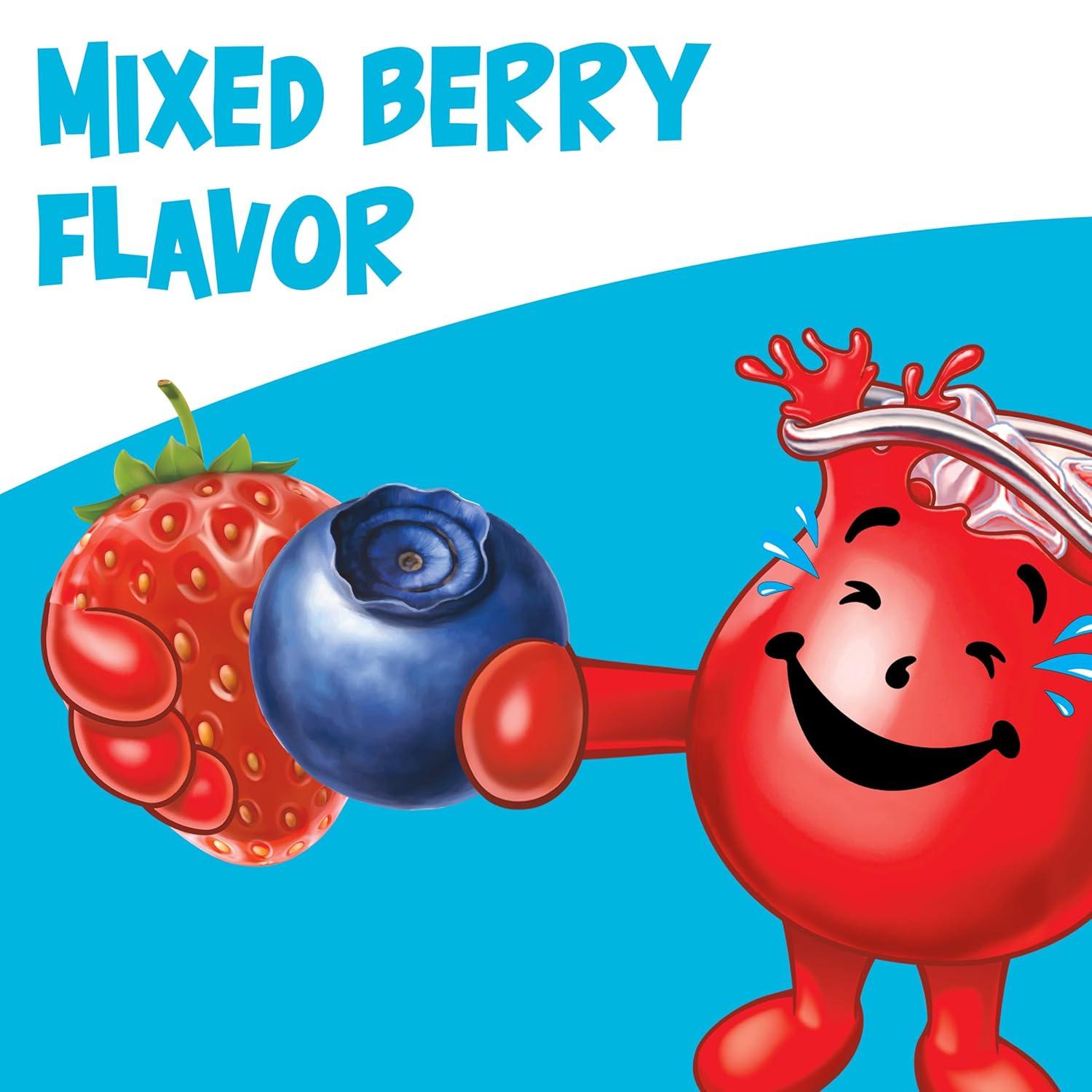 image:imageKoolAid Caffeine Free Cherry Sweetened Powdered Drink Mix 12 Count 19 oz CanistersMixed Berry