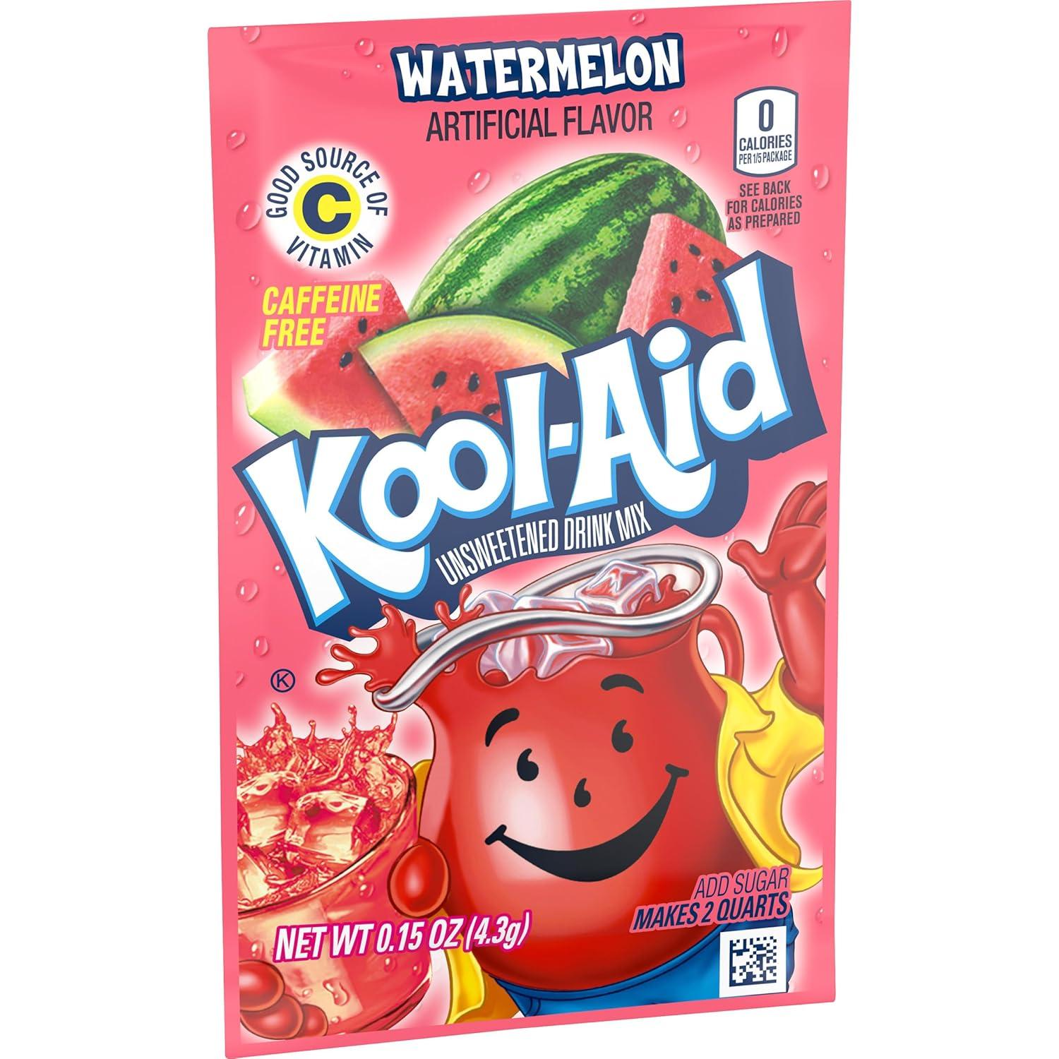 image:imageKoolAid Caffeine Free Cherry Sweetened Powdered Drink Mix 12 Count 19 oz CanistersWatermelon