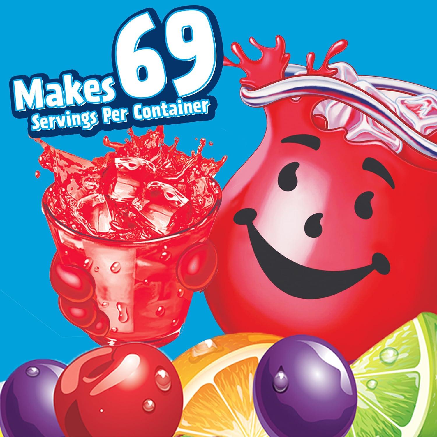 image:imageKoolAid Caffeine Free Jumbo Tropical Punch Sweetened Powdered Drink Mix 63 Oz Pack of 6