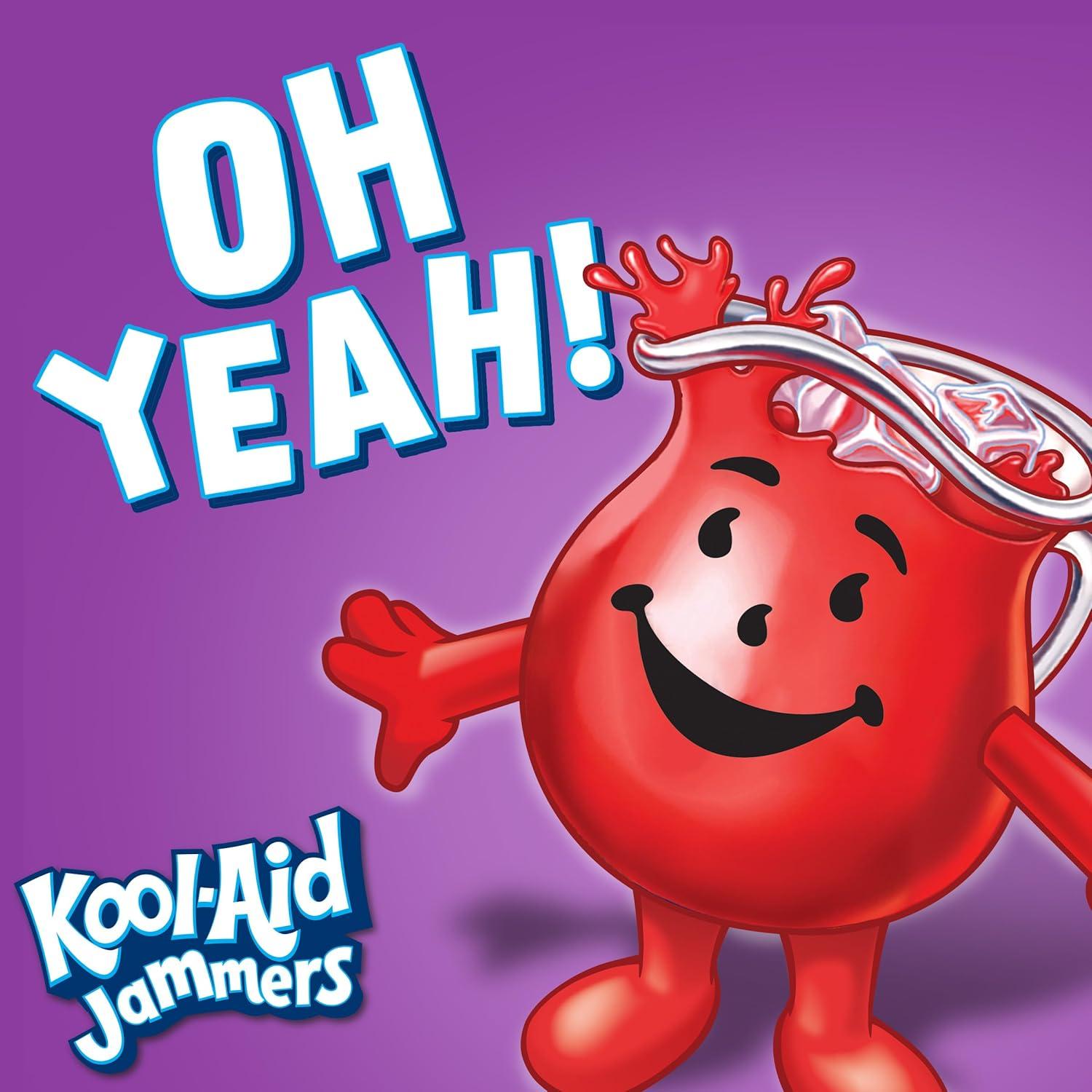 image:imageKoolAid Jammers Grape Artificially Flavored Soft Drink 40 ct Pack 4 Boxes of 10 PouchesGrape