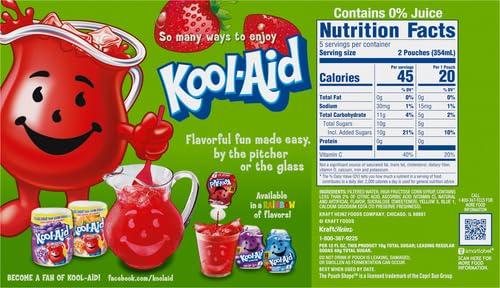 image:imageKoolAid Jammers Grape Artificially Flavored Soft Drink 40 ct Pack 4 Boxes of 10 PouchesStrawberry Kiwi