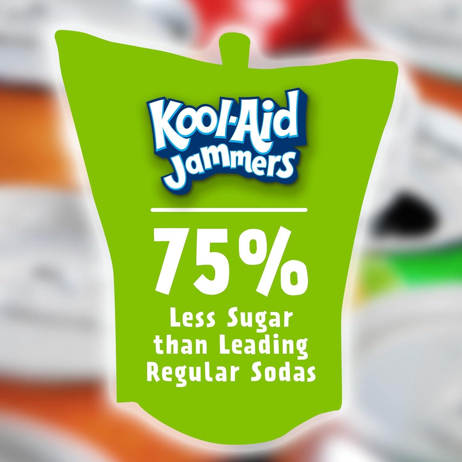 image:imageKoolAid Jammers Grape Artificially Flavored Soft Drink 40 ct Pack 4 Boxes of 10 PouchesStrawberry Kiwi