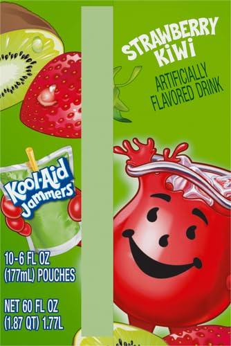 image:imageKoolAid Jammers Grape Artificially Flavored Soft Drink 40 ct Pack 4 Boxes of 10 PouchesStrawberry Kiwi