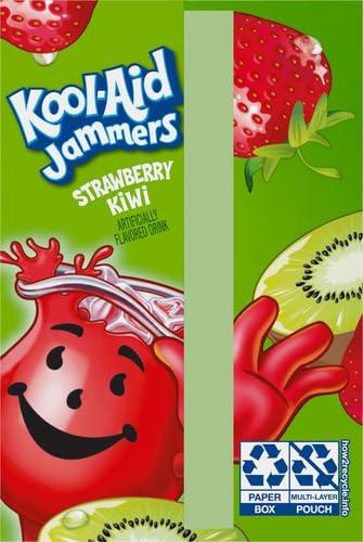 image:imageKoolAid Jammers Grape Artificially Flavored Soft Drink 40 ct Pack 4 Boxes of 10 PouchesStrawberry Kiwi