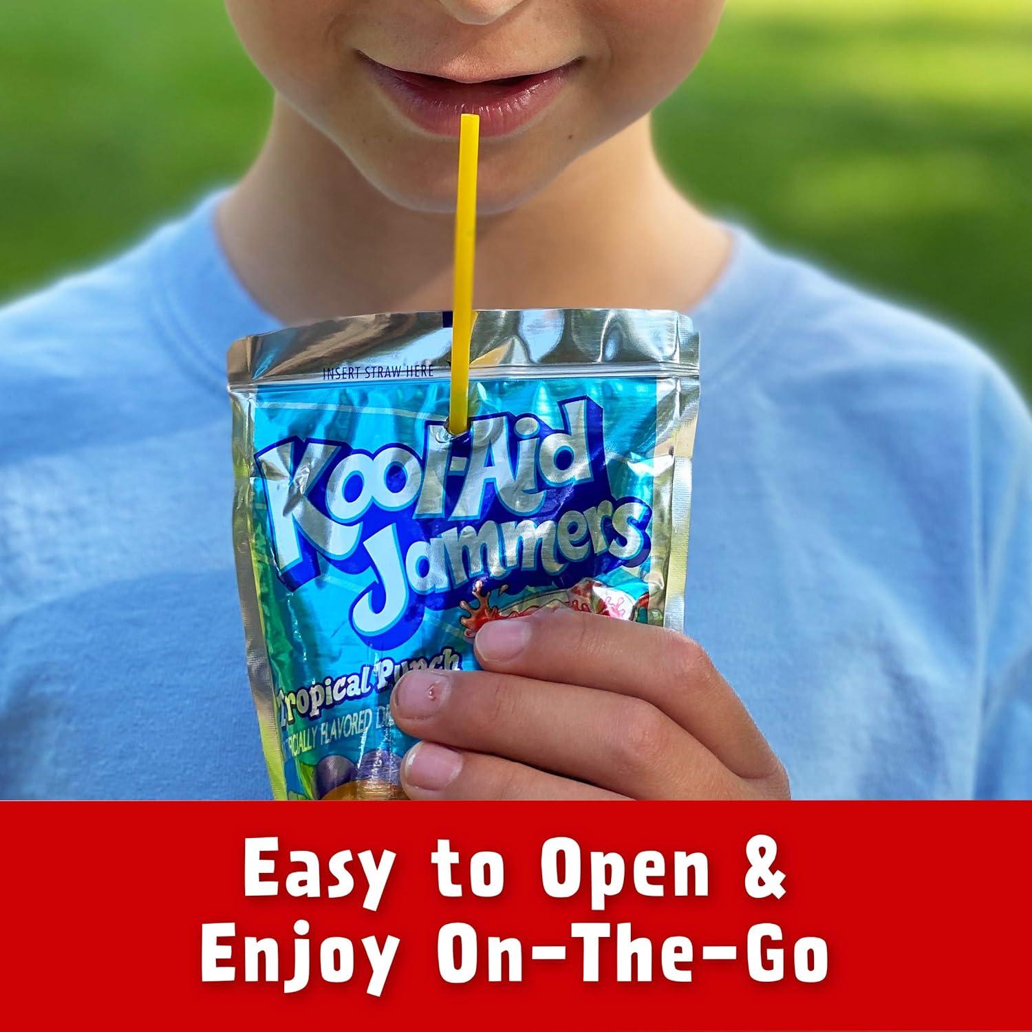 image:imageKoolAid Jammers Grape Artificially Flavored Soft Drink 40 ct Pack 4 Boxes of 10 PouchesVariety Pack