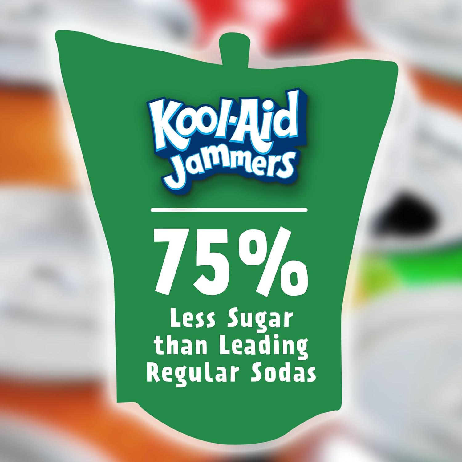 image:imageKoolAid Jammers Grape Artificially Flavored Soft Drink 40 ct Pack 4 Boxes of 10 PouchesWatermelon