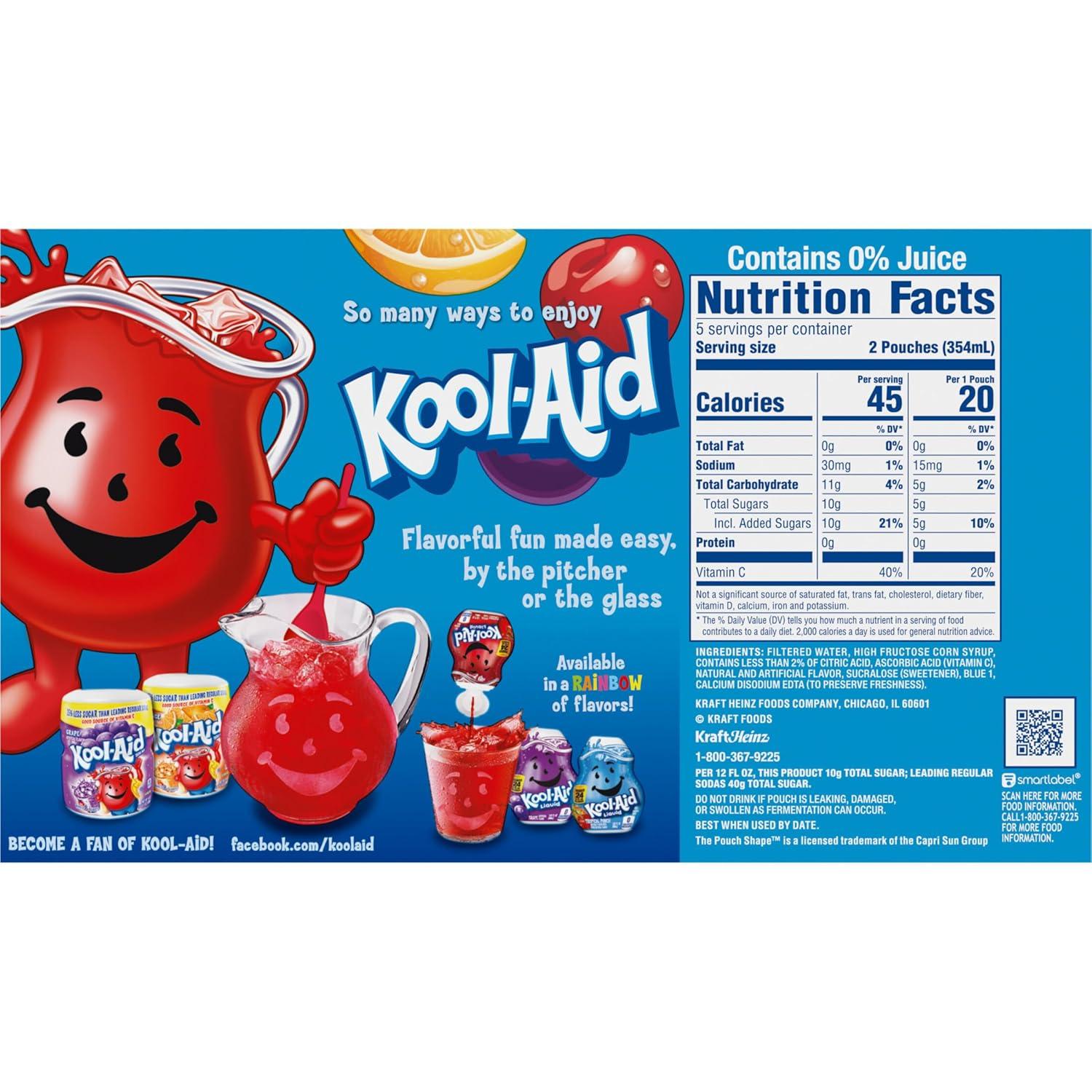 image:imageKoolAid Jammers Tropical Punch Flavored Drink Value Pack 30 ct Box 6 fl oz PouchesTropical Punch