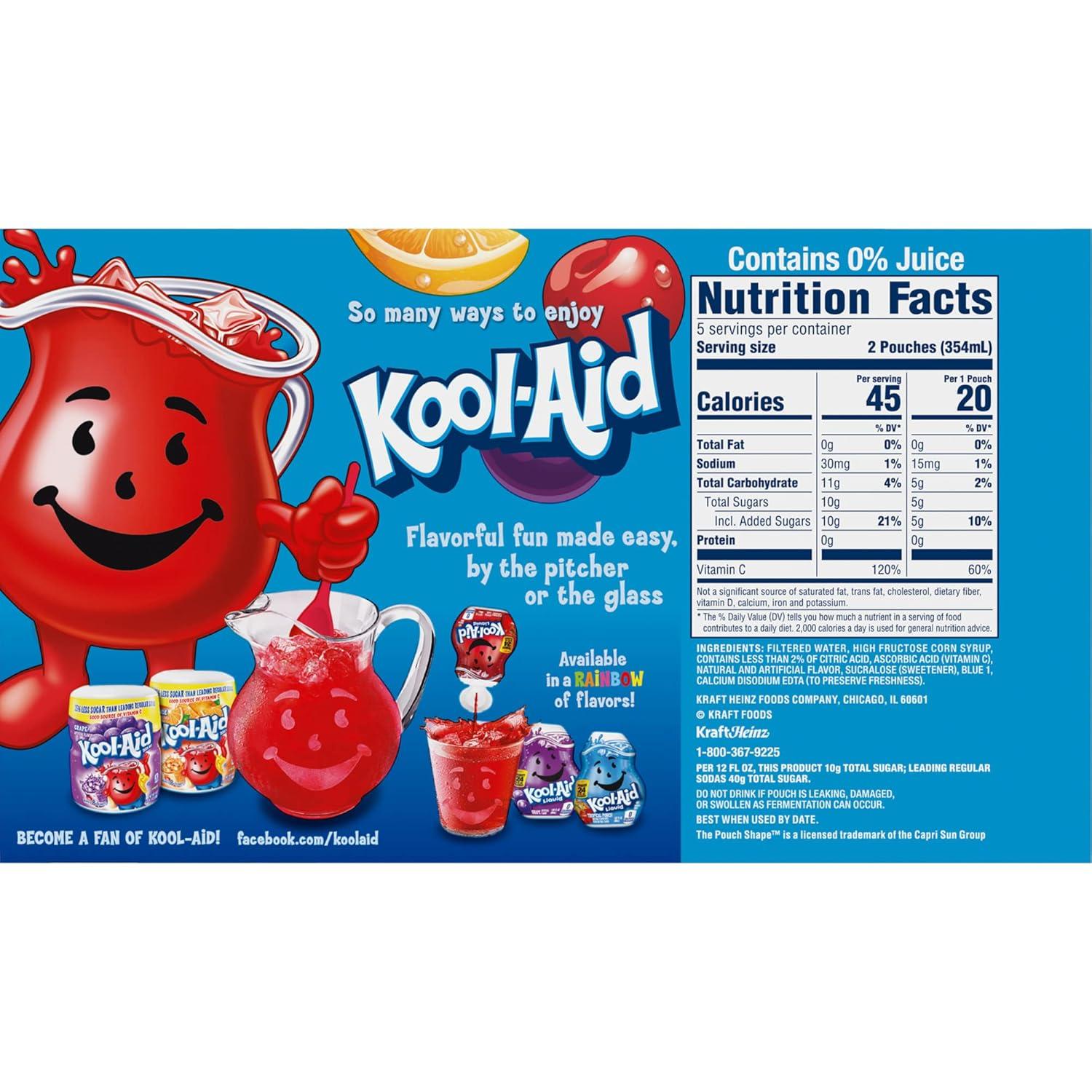 image:imageKoolAid Jammers Tropical Punch Flavored Drink Value Pack 30 ct Box 6 fl oz PouchesTropical Punch