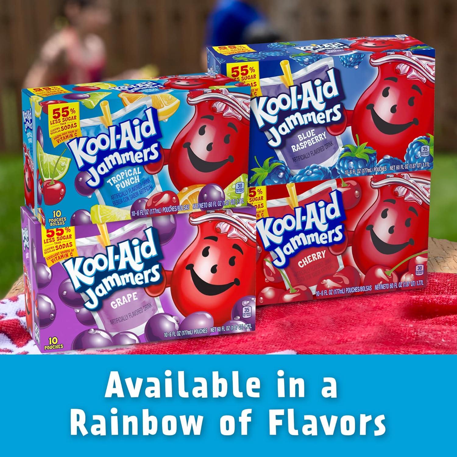image:imageKoolAid Jammers Tropical Punch Flavored Drink Value Pack 30 ct Box 6 fl oz PouchesTropical Punch