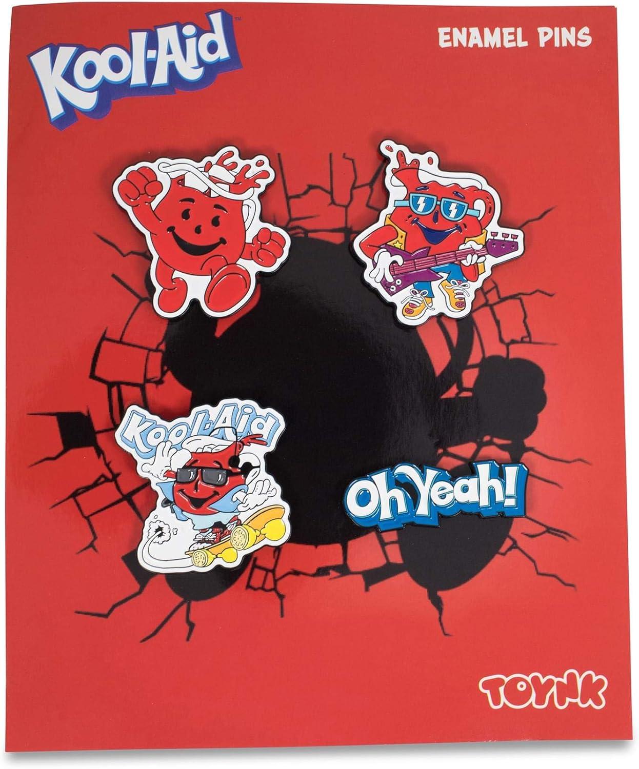 image:imageKoolAid Man Exclusive Enamel Pins Set Of 4 Officially Licensed Collectible Metal Pins For Backpacks Jackets Pop Culture Novelty Gifts And Accessories