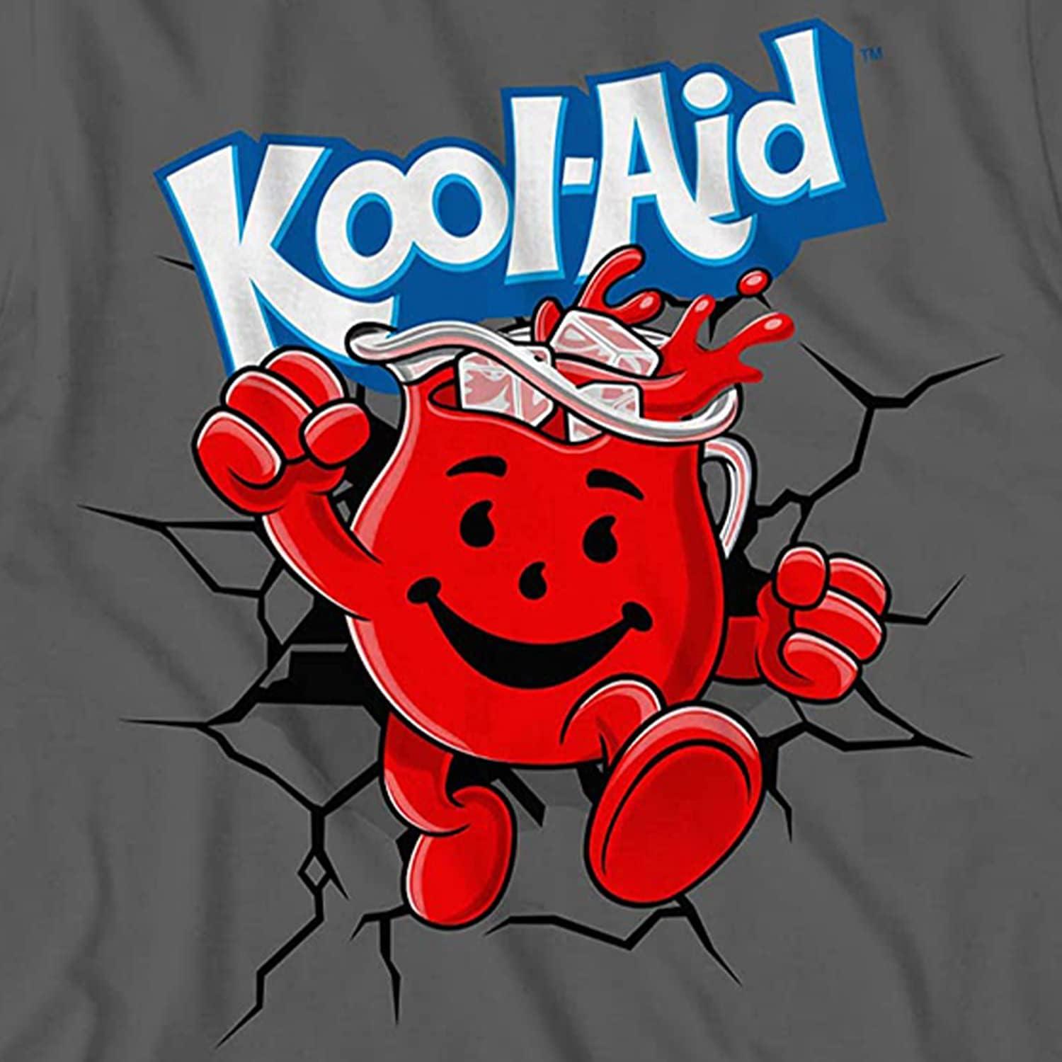 image:imageKoolAid Mens Oh Yeah Shirt Drink Mix Man Oh Yeah Graphic TShirt Charcoal Small