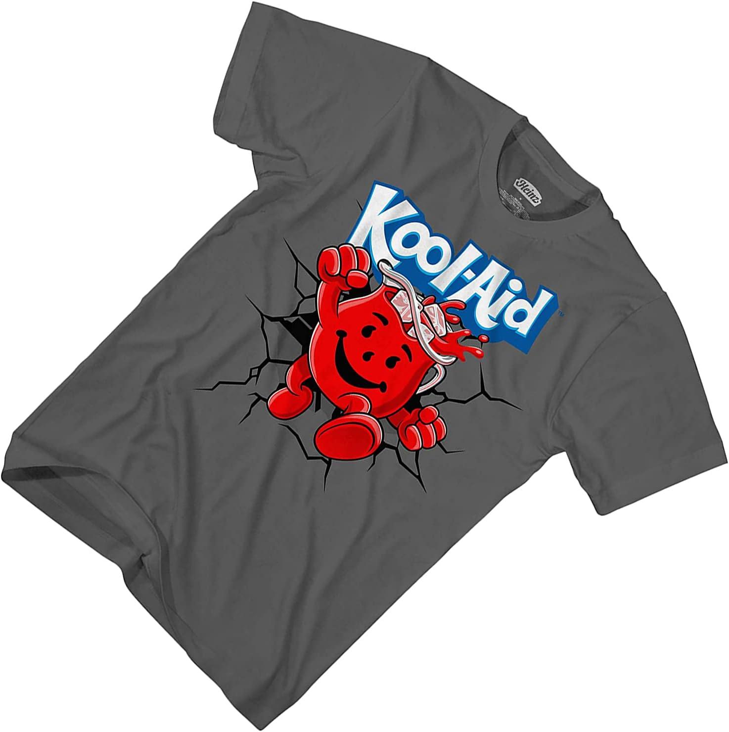 image:imageKoolAid Mens Oh Yeah Shirt Drink Mix Man Oh Yeah Graphic TShirt Charcoal Small