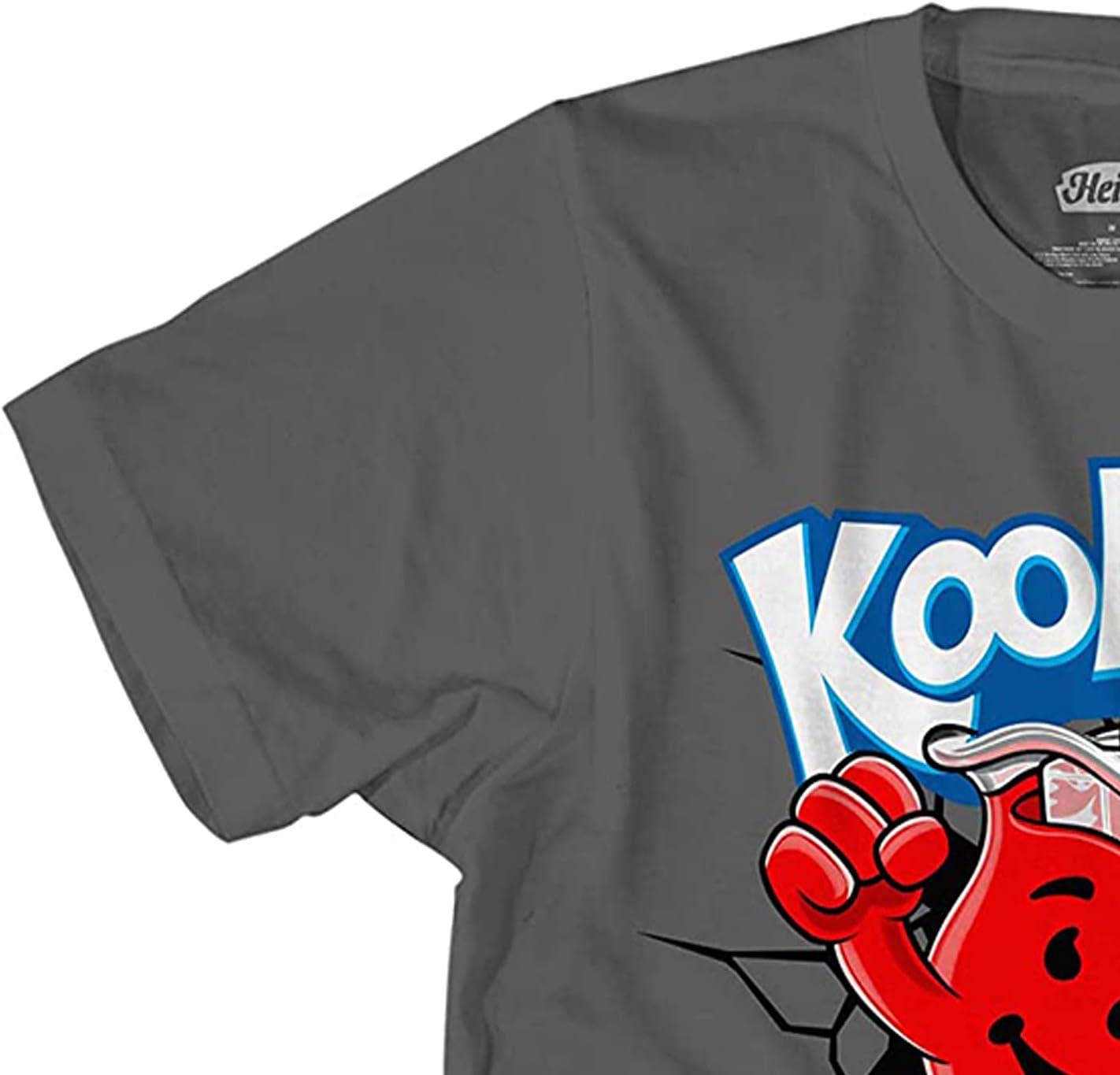 image:imageKoolAid Mens Oh Yeah Shirt Drink Mix Man Oh Yeah Graphic TShirt Charcoal Small