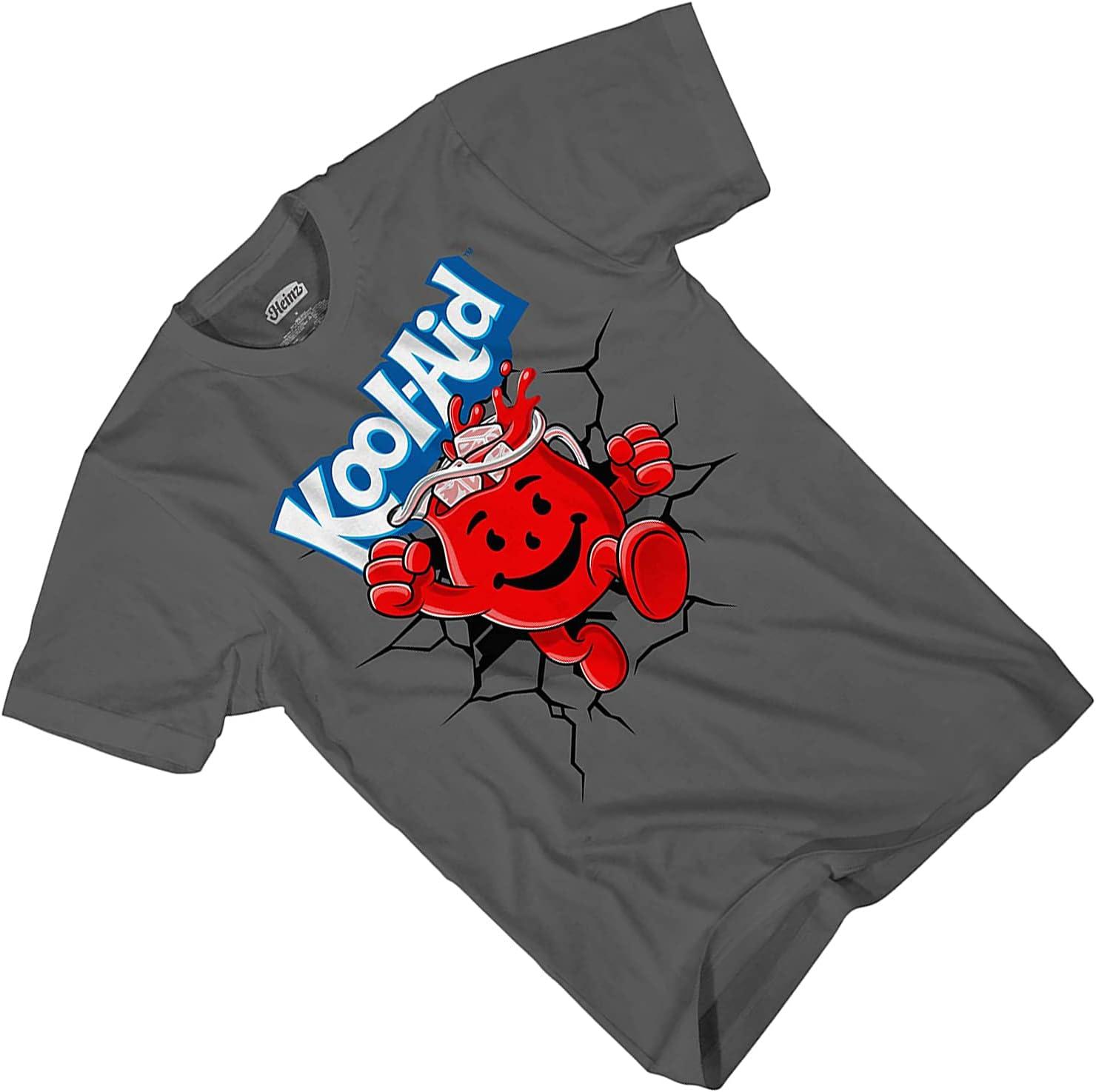 image:imageKoolAid Mens Oh Yeah Shirt Drink Mix Man Oh Yeah Graphic TShirt Charcoal Small