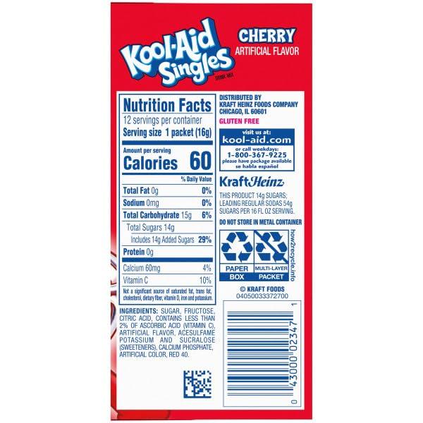 image:imageKoolAid Orange Unsweetened Soft Drink Mix 015Ounce Packets Pack of 96Cherry