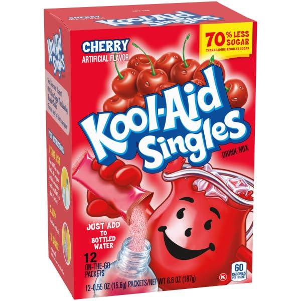 image:imageKoolAid Orange Unsweetened Soft Drink Mix 015Ounce Packets Pack of 96Cherry