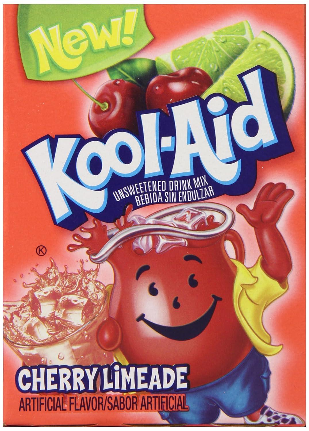 image:imageKoolAid Orange Unsweetened Soft Drink Mix 015Ounce Packets Pack of 96Cherry Limeade