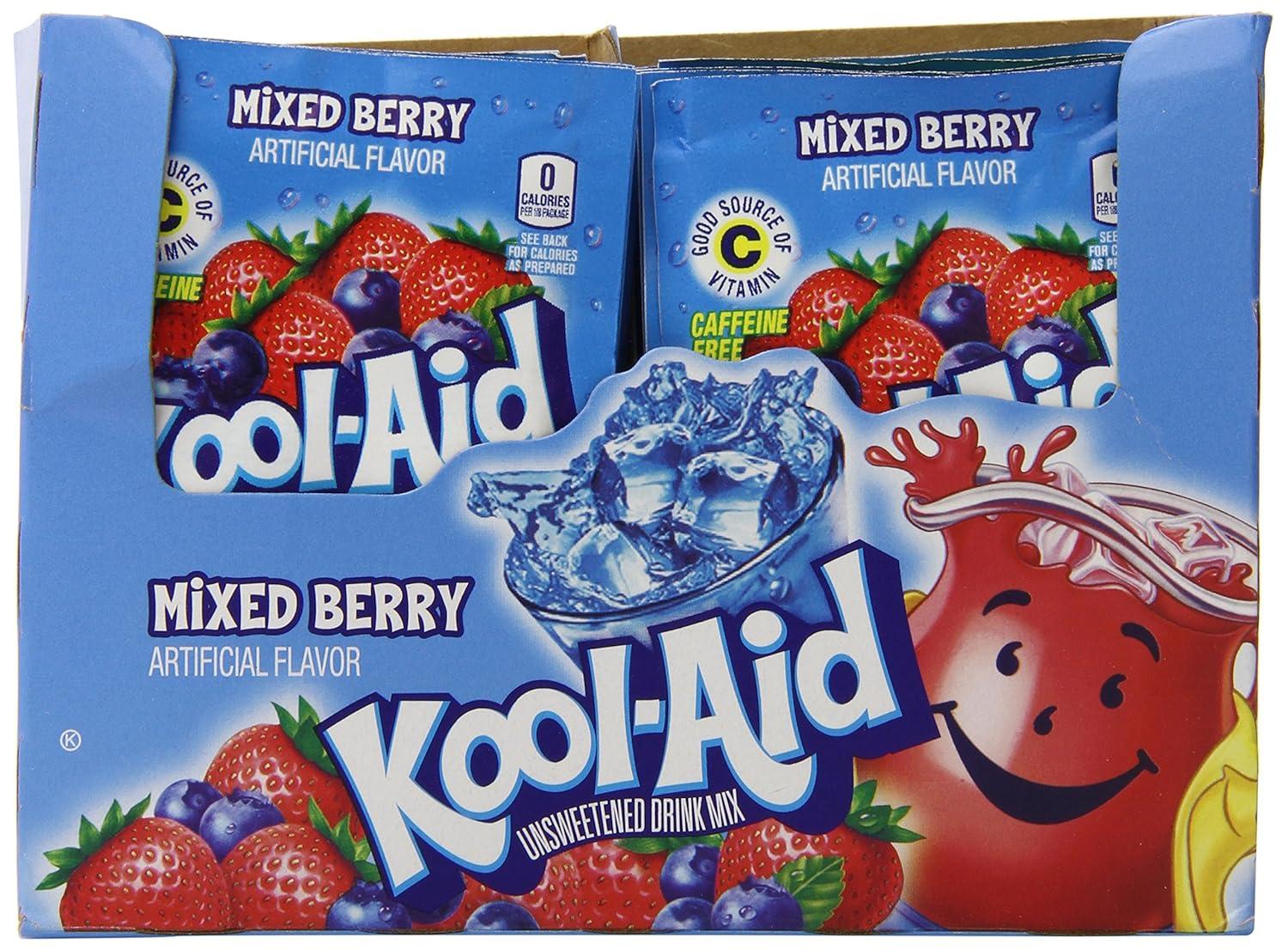 image:imageKoolAid Orange Unsweetened Soft Drink Mix 015Ounce Packets Pack of 96Mixed Berry