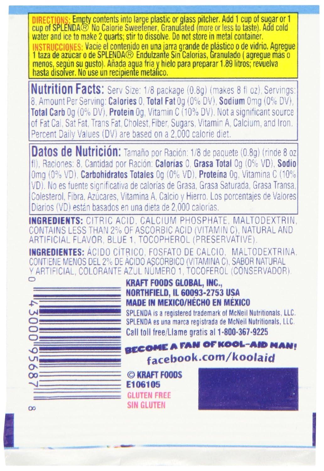 image:imageKoolAid Orange Unsweetened Soft Drink Mix 015Ounce Packets Pack of 96Mixed Berry