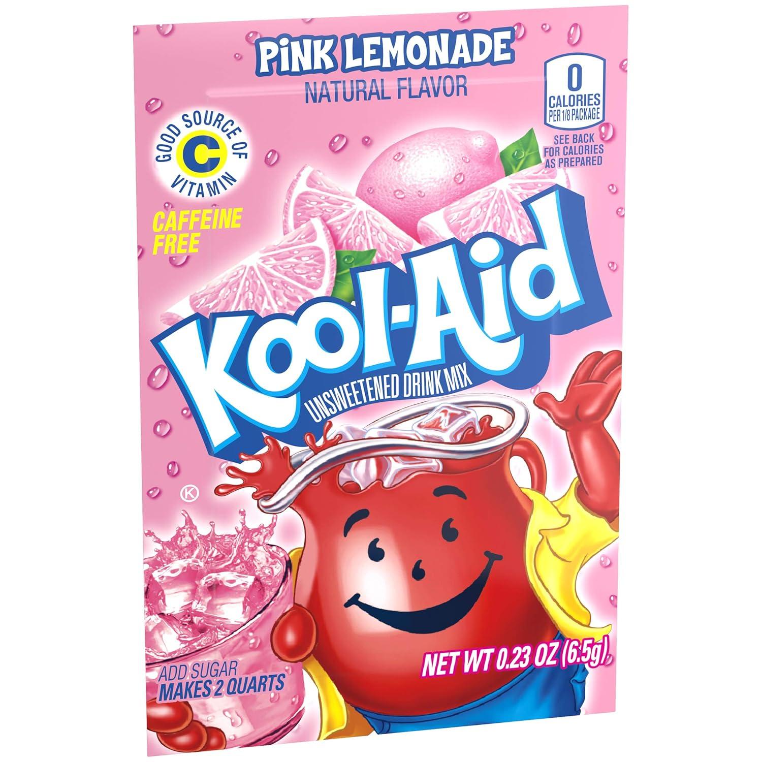 image:imageKoolAid Orange Unsweetened Soft Drink Mix 015Ounce Packets Pack of 96Pink Lemonade