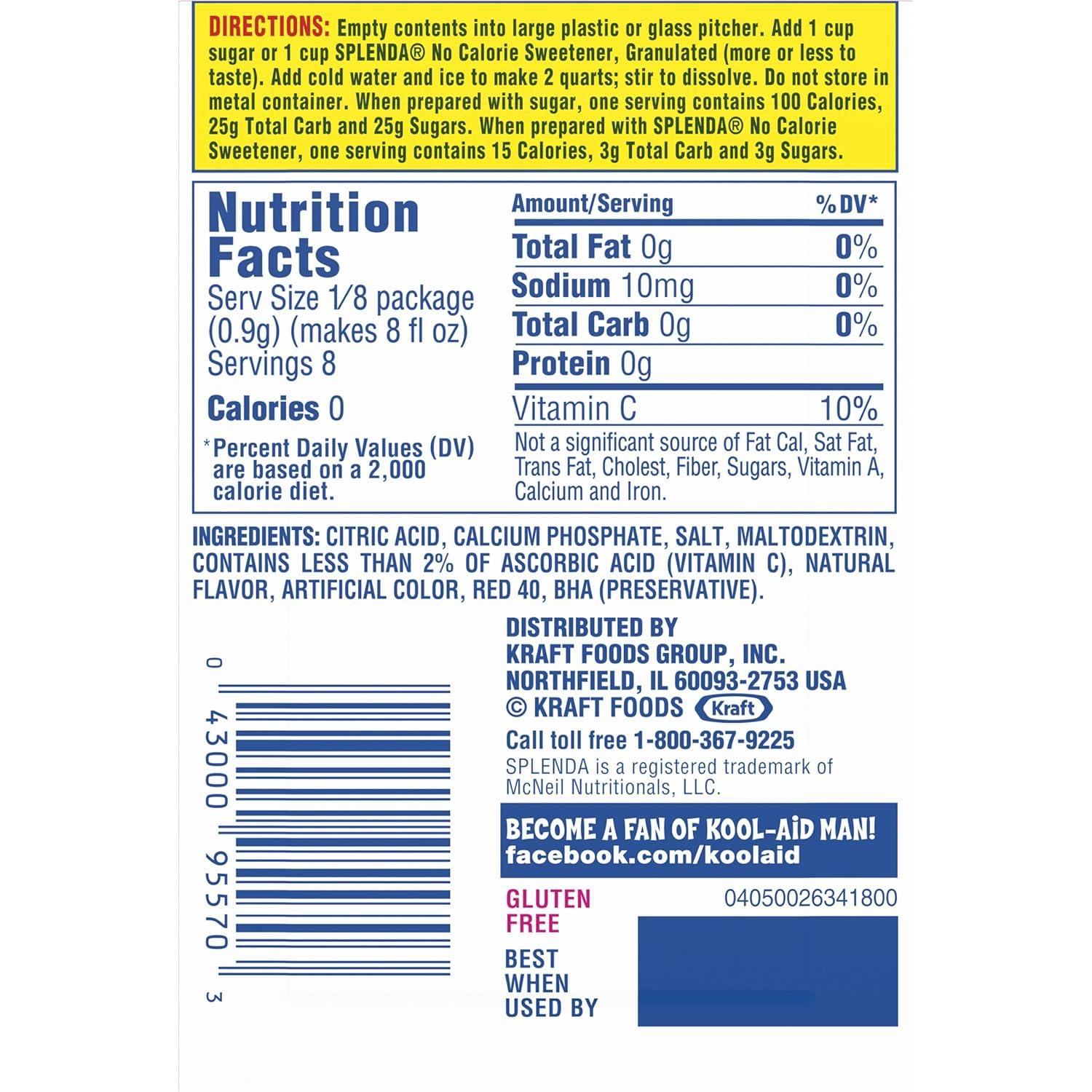 image:imageKoolAid Orange Unsweetened Soft Drink Mix 015Ounce Packets Pack of 96Pink Lemonade