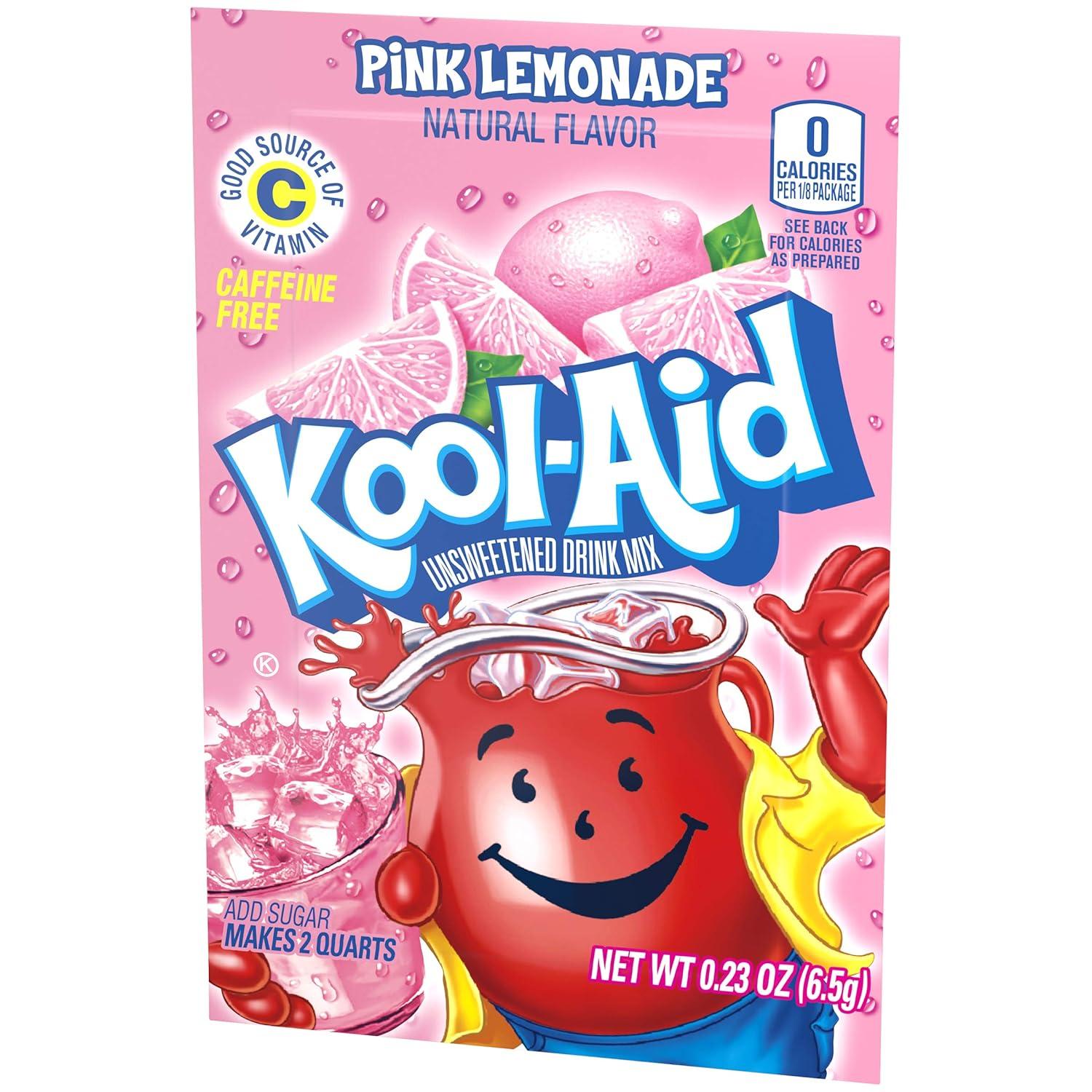 image:imageKoolAid Orange Unsweetened Soft Drink Mix 015Ounce Packets Pack of 96Pink Lemonade