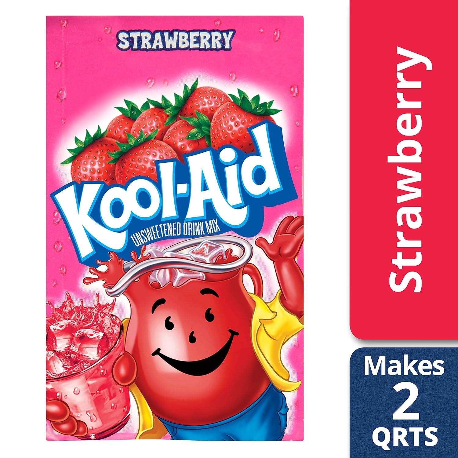 image:imageKoolAid Orange Unsweetened Soft Drink Mix 015Ounce Packets Pack of 96Strawberry