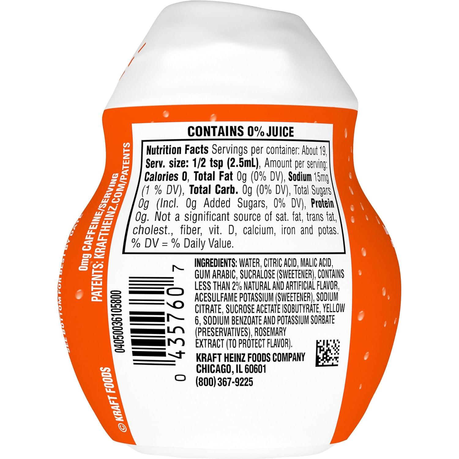 image:imageKoolAid SugarFree Orange Zero Calories Liquid Water Enhancer 1 Count 162 fl oz