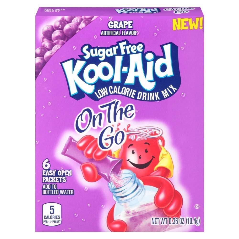 image:imageKoolAid SugarFree Tropical Punch OnTheGo Powdered Drink Mix 6 CountSugarFree Grape