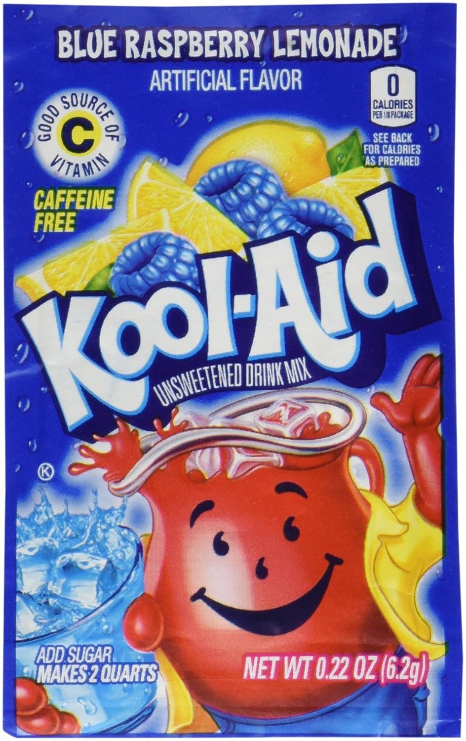 image:imageKoolAid SugarSweetened Cherry Artificially Flavored Powdered Soft Drink Mix 63 oz Pack of 6Blue Raspberry Lemonade