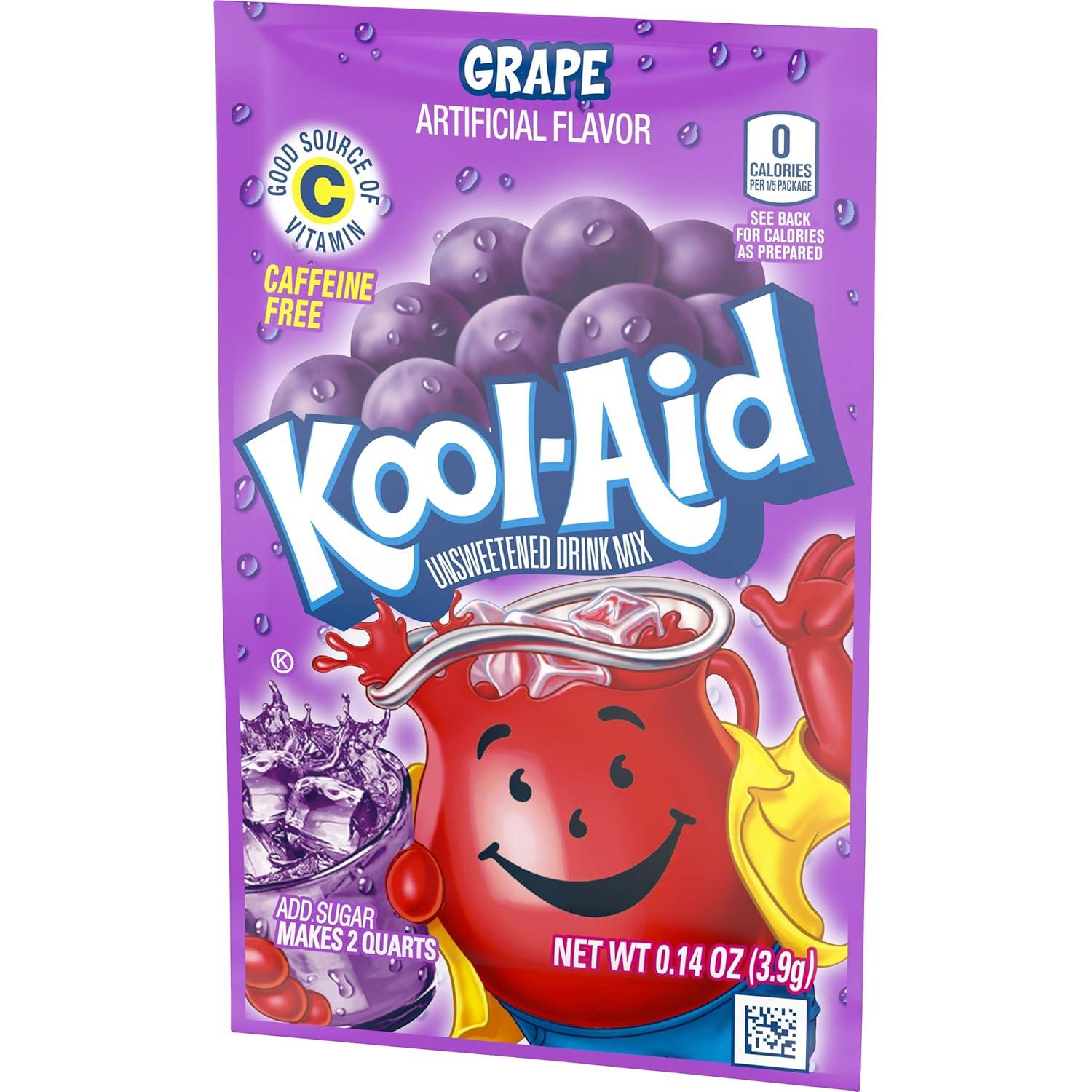 image:imageKoolAid SugarSweetened Cherry Artificially Flavored Powdered Soft Drink Mix 63 oz Pack of 6Grape