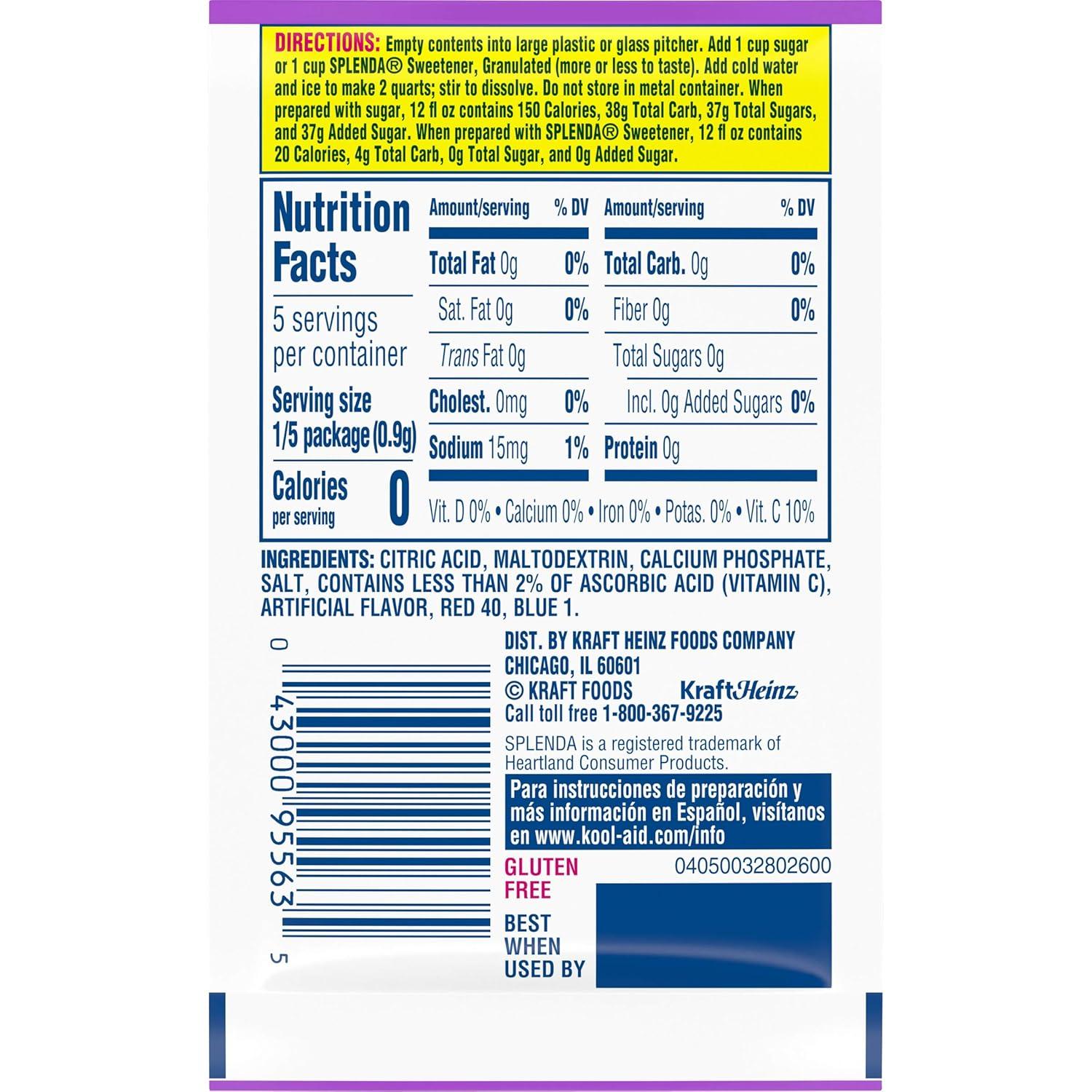 image:imageKoolAid SugarSweetened Cherry Artificially Flavored Powdered Soft Drink Mix 63 oz Pack of 6Grape