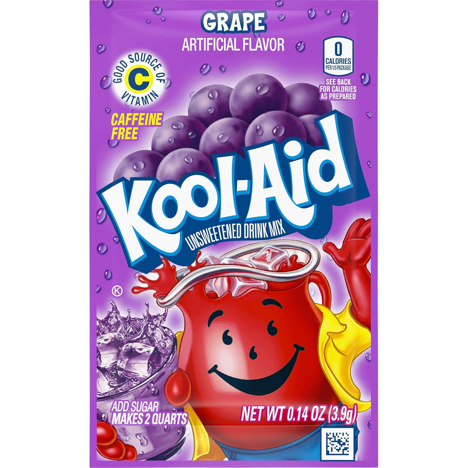 image:imageKoolAid SugarSweetened Cherry Artificially Flavored Powdered Soft Drink Mix 63 oz Pack of 6Grape