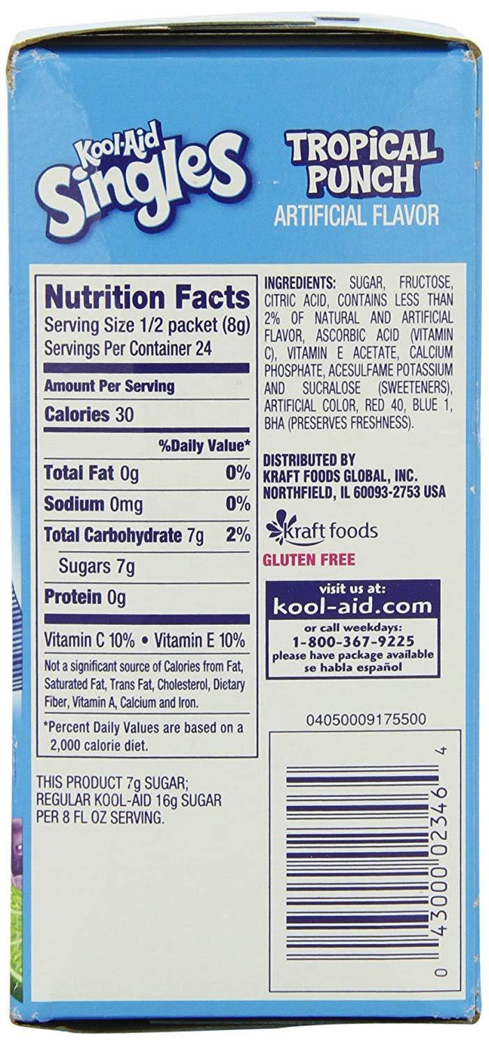 image:imageKoolAid SugarSweetened Cherry Artificially Flavored Powdered Soft Drink Mix 63 oz Pack of 6Tropical Punch