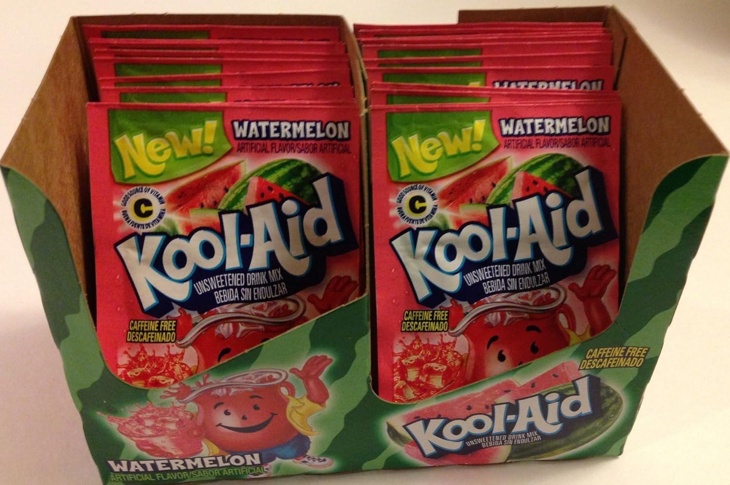 image:imageKoolAid SugarSweetened Cherry Artificially Flavored Powdered Soft Drink Mix 63 oz Pack of 6Watermelon