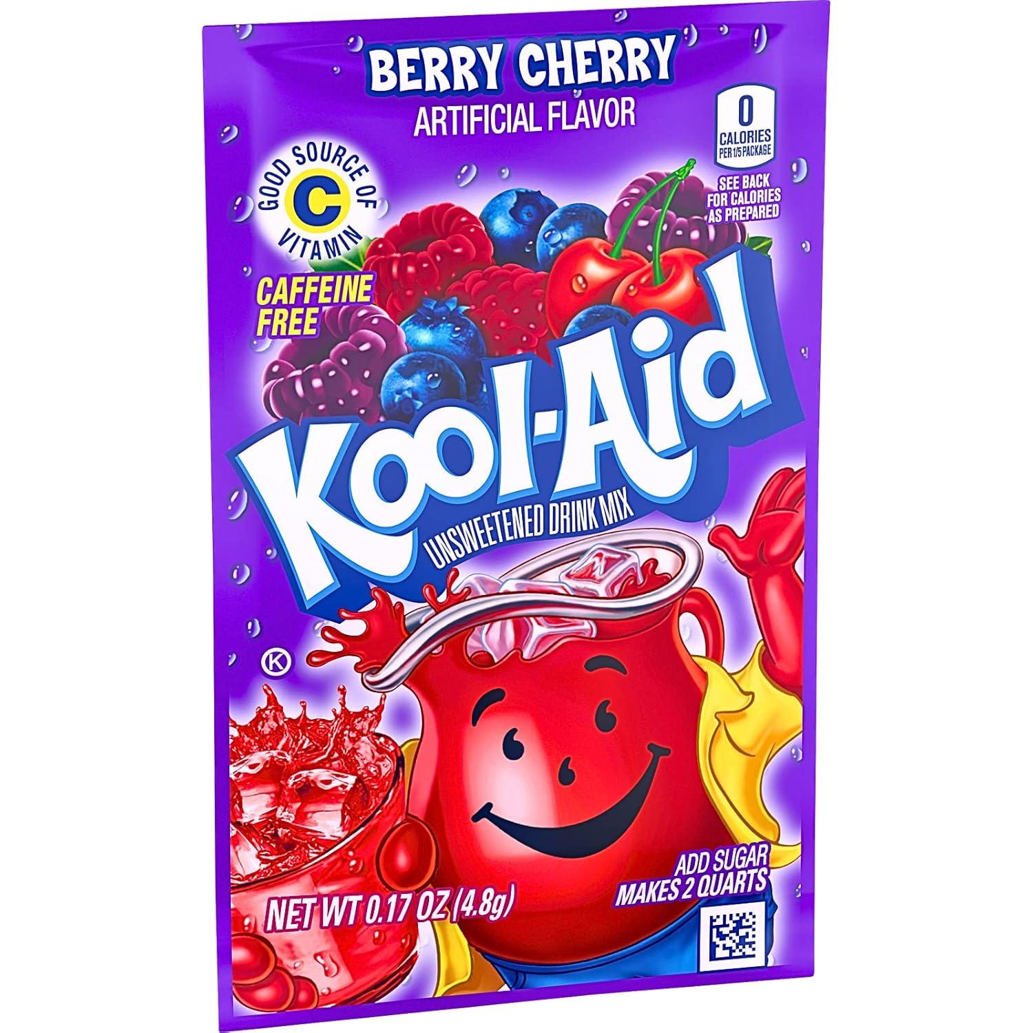 image:imageKoolAid SugarSweetened Cherry Artificially Flavored Powdered Soft Drink Mix 63 oz Pack of 6cherry