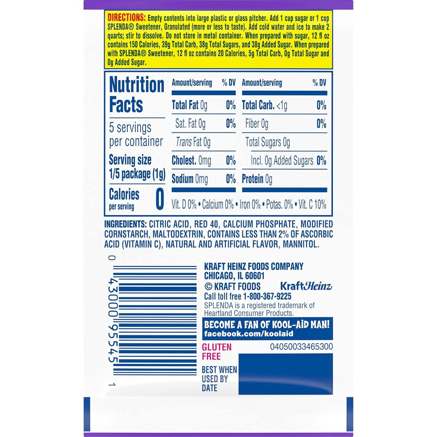 image:imageKoolAid SugarSweetened Cherry Artificially Flavored Powdered Soft Drink Mix 63 oz Pack of 6cherry