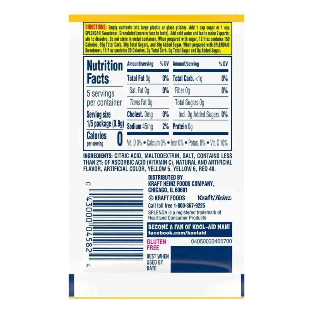 image:imageKoolAid SugarSweetened Cherry Artificially Flavored Powdered Soft Drink Mix 63 oz Pack of 6peach