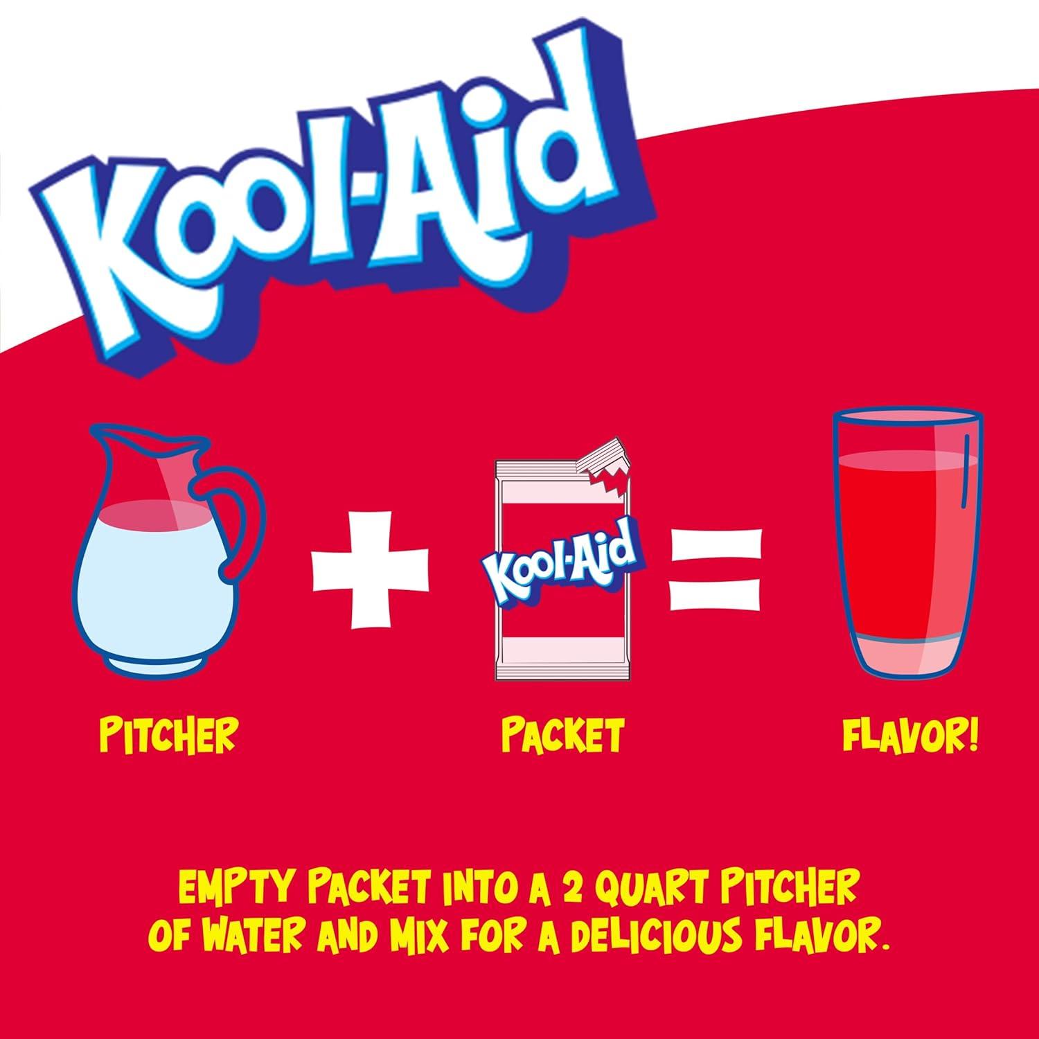 image:imageKoolAid Unsweetened Caffeine Free Cherry Zero Calories Powdered Drink Mix 192 Count Pitcher Packets 48 CountPack of 4