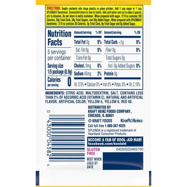 image:imageKoolAid Unsweetened Caffeine Free Strawberry Kiwi Zero Calories Powdered Drink Mix 192 Count Pitcher PacketsPeach Mango