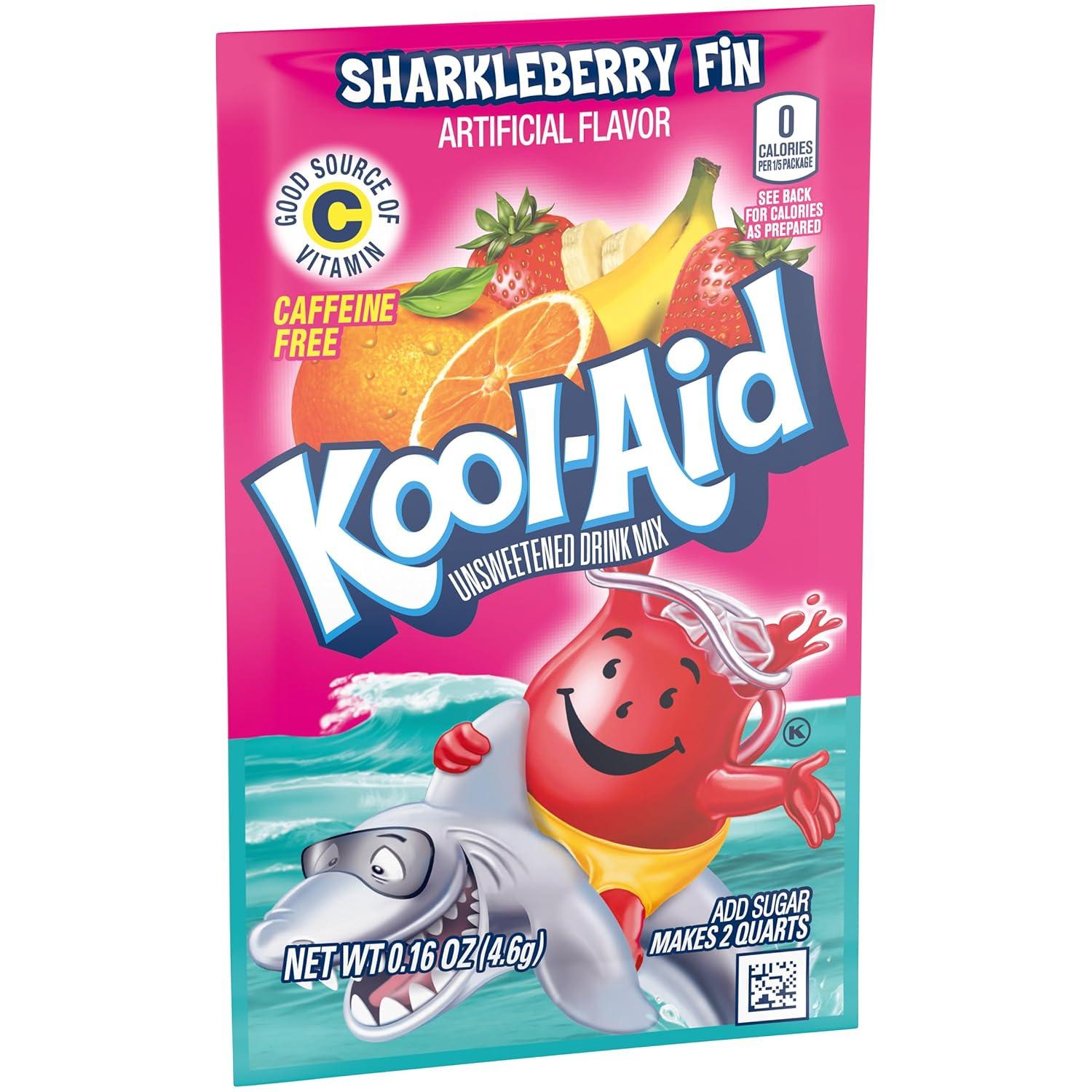 image:imageKoolAid Unsweetened Caffeine Free Strawberry Orange Punch Zero Calories Powdered Drink Mix 192 Count Pitcher Packets