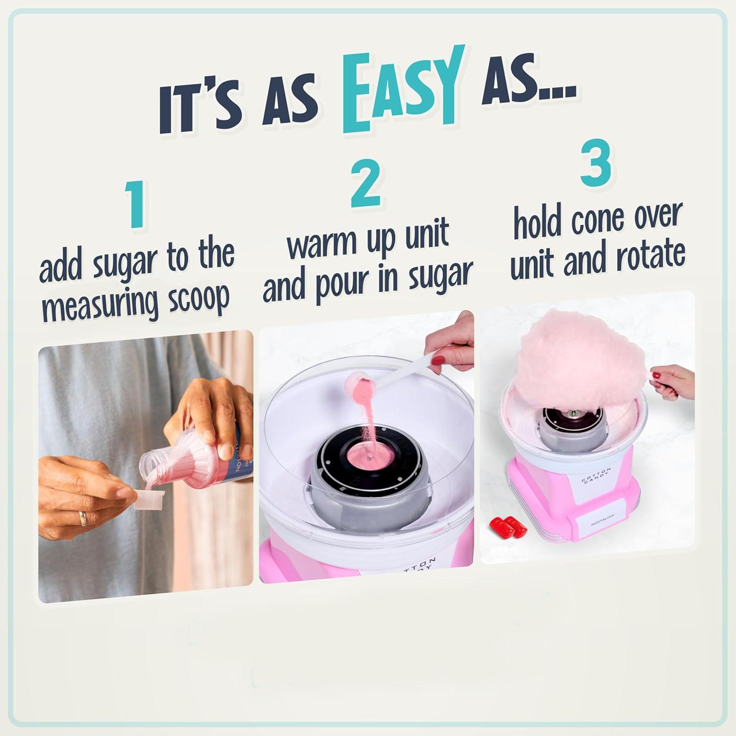 image:imageNostalgia KoolAid Cotton Candy Variety Kit 3 Flossing Sugar Flavors Blue Raspberry Strawberry Tropical Punch 7oz Bottles Compatible with Cotton Candy Makers Party SuppliesGrape Pink Bubble Gum Orange