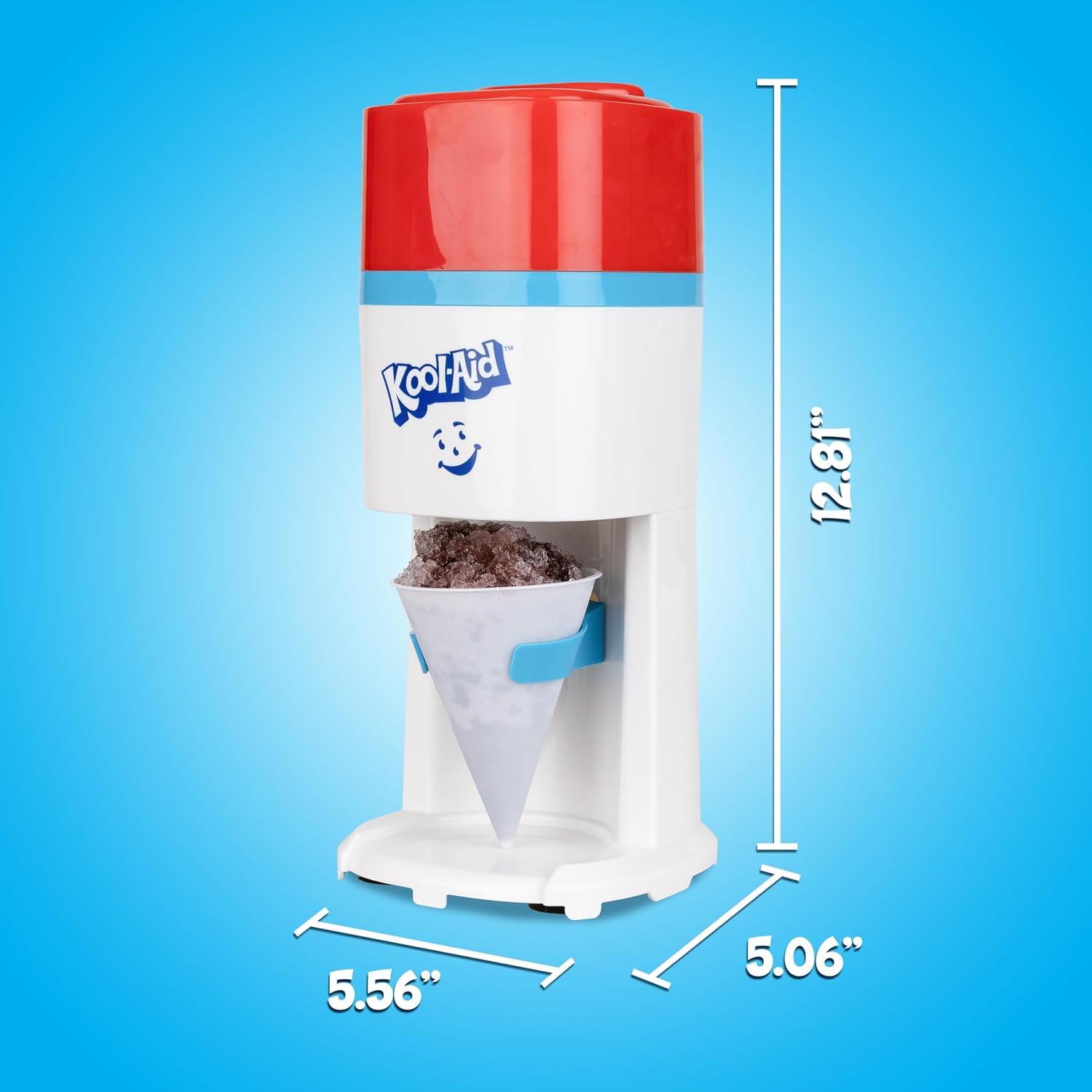 image:imageNostalgia KoolAid Shave Ice amp Snow Cone Maker Includes Reusable Cup and Two Ice Molds Stainless Steel Blades Makes Margaritas Frozen Cocktails Slushies RedRed and White